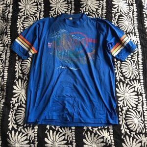 VINTAGE 70s Colorado Nature Scene Raglan Tee